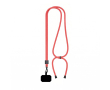 Custom made verstelbare tweekleurige lanyard van RPET voor de mobiel kleur rood