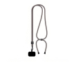Custom made verstelbare tweekleurige lanyard van RPET voor de mobiel kleur donkergrijs