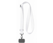 Custom made verstelbare RPET badgehouder lanyard voor sublimatie kleur wit