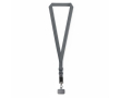 Custom made verstelbare geweven telefoon-schouderband kleur donkergrijs
