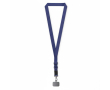 Custom made verstelbare geweven telefoon-schouderband kleur ultramarijn blauw