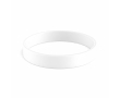 Voordelige siliconen armband 12 mm kleur wit