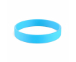 Voordelige siliconen armband 12 mm kleur cyaan blauw