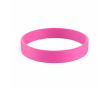 Voordelige siliconen armband 12 mm kleur neon fuchsia