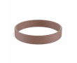 Voordelige siliconen armband 12 mm kleur donker bruin