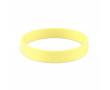 Voordelige siliconen armband 12 mm kleur lichtgeel