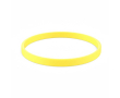 Custom made siliconen polsband voor evenementen, personaliseerbaar kleur geel