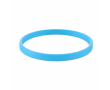 Custom made siliconen polsband voor evenementen, personaliseerbaar kleur cyaan blauw