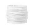 Multifunctionele nekwarmer van gerecycled polyester kleur wit
