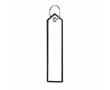 Polyester sleutelhanger met labeldesign, customizebaar kleur zwart