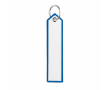 Polyester sleutelhanger met labeldesign, customizebaar kleur blauw