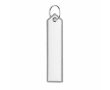 Polyester sleutelhanger met labeldesign, customizebaar kleur grijs