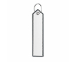 Polyester sleutelhanger met labeldesign, customizebaar kleur donkergrijs