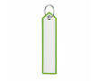 Polyester sleutelhanger met labeldesign, customizebaar kleur appel groen