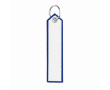 Polyester sleutelhanger met labeldesign, customizebaar kleur electrisch blauw