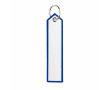 Polyester sleutelhanger met labeldesign, customizebaar kleur koningsblauw