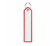 Polyester sleutelhanger met labeldesign, customizebaar kleur granaat
