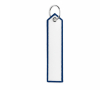 Polyester sleutelhanger met labeldesign, customizebaar kleur ultramarijn blauw