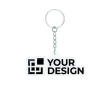 PVC-sleutelhanger in eigen vorm met NFC, met eigen ontwerp kleur wit
