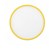 Opvouwbare frisbee met gekleurde rand, 100% te personaliseren kleur geel
