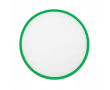 Opvouwbare frisbee met gekleurde rand, 100% te personaliseren kleur groen