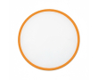 Opvouwbare frisbee met gekleurde rand, 100% te personaliseren kleur oranje