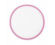 Opvouwbare frisbee met gekleurde rand, 100% te personaliseren kleur neon roze