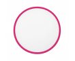Opvouwbare frisbee met gekleurde rand, 100% te personaliseren kleur fuchsia