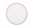 Opvouwbare frisbee met gekleurde rand, 100% te personaliseren kleur lichtroze
