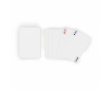 Set van 54 mini-kaarten, dubbelzijdig personaliseerbaar kleur wit