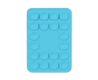 Op maat gemaakte zelfklevende hoes voor telefoon met 20 zuignappen kleur cyaan blauw