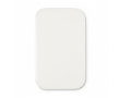 Rechthoekige badge op maat met veiligheidsspeld kleur wit
