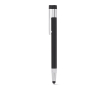 Aluminium USB-pen met touchpunt en zwarte inkt kleur zwart