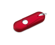 USB met rubberen afwerking en afgeronde randen kleur rood