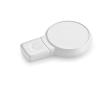 USB met ronde vorm en rubberen afwerking kleur wit