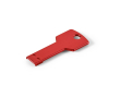 Aluminium USB in sleutelvorm, diverse kleuren kleur rood