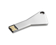 Aluminium USB in driehoekige sleutelvorm kleur zilver