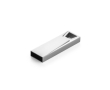 Mini aluminium USB in satijnchroom kleur glanzend zilver
