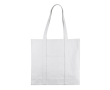 Grote tas van gerecycled katoen met lange handgrepen 360 g/m² kleur naturel