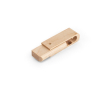 Uitschuifbare en draaibare USB van esdoornhout kleur hout