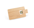 Personaliseerbare USB-kaart van bamboehout kleur naturel