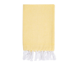 Pareo handdoek van katoen en polyester in één kleur 170 g/m² kleur geel