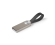 Metalen USB met siliconen grip kleur zilver