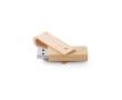 Draaibare USB van bamboe of esdoornhout kleur hout