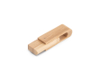 Draaibare USB van bamboehout kleur naturel
