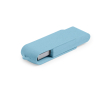 Draaibare USB-stick van tarwestro kleur blauw