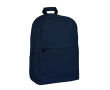 Klassieke laptoptas van katoen met zijvakken 15 inch kleur marineblauw