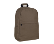 Klassieke laptoptas van katoen met zijvakken 15 inch kleur bruin