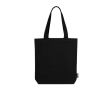 Tas van gerecycled katoen in neutrale kleuren 320 g/m² kleur zwart