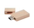 Platte houten USB-stick, graveerbaar of bedrukbaar kleur licht hout